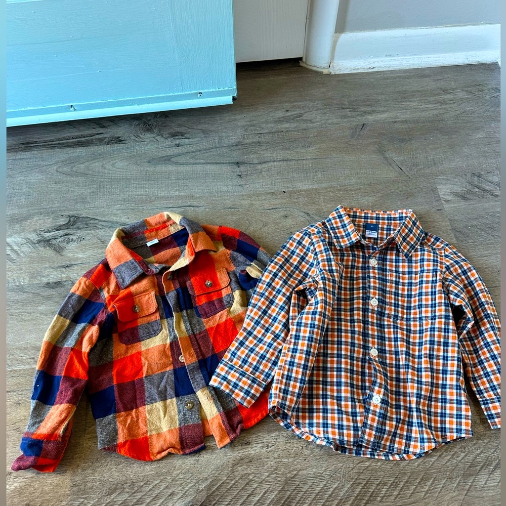 2T Plaid Shirts Bundle EUC